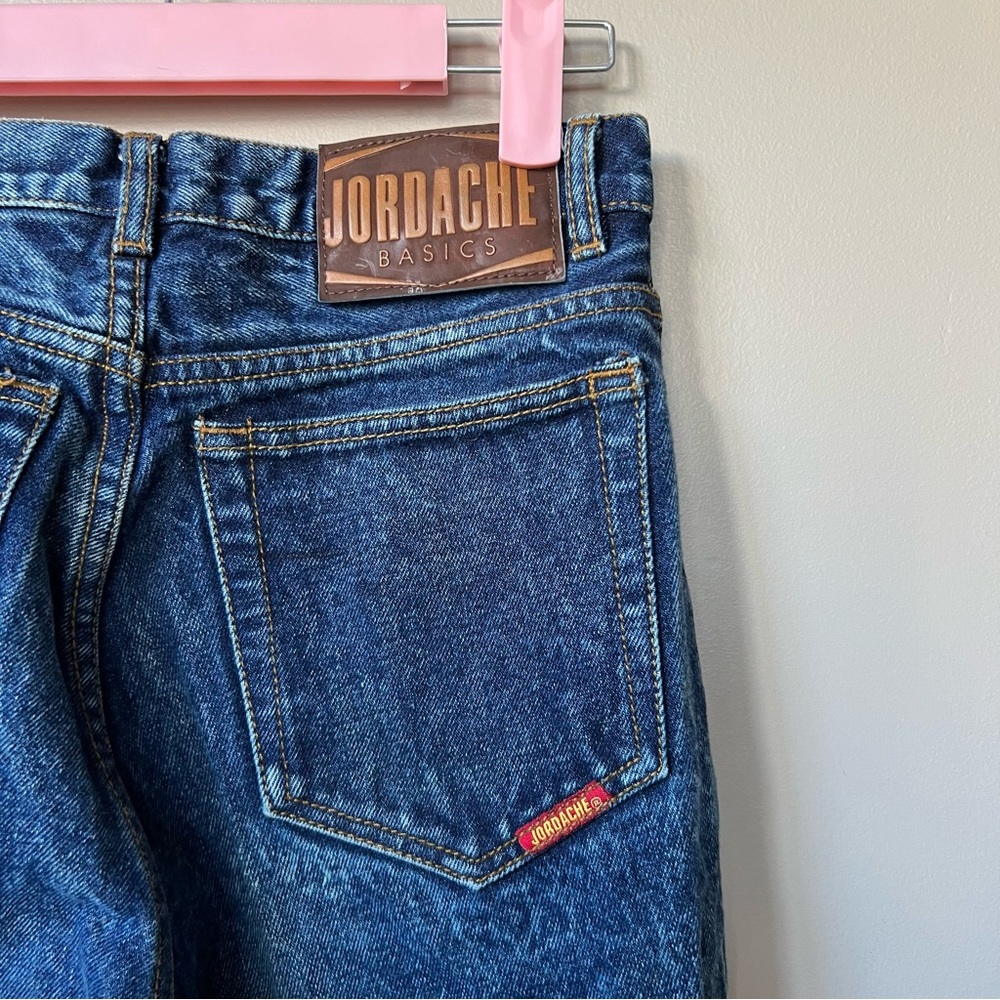 NWT VINTAGE 80's JORDACHE ACID WASH JEANS W ZIPPER DETAIL